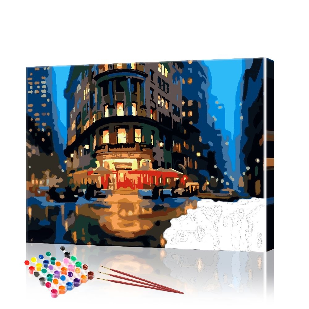 Картина по номерам ArtSale Флэтайрон-билдинг PBN0675 40х50 см