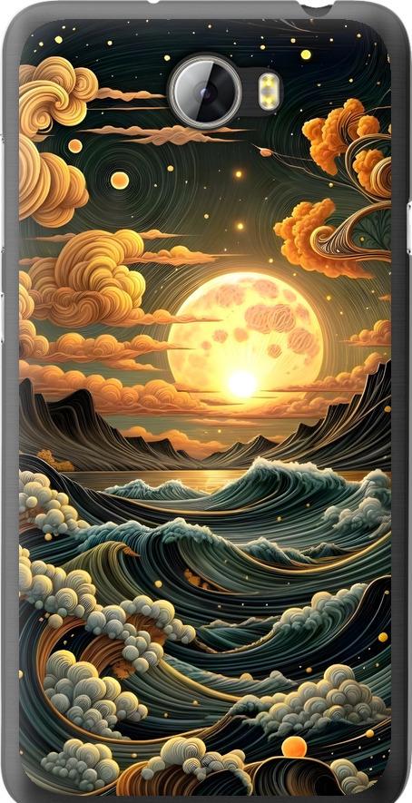 Чехол на Huawei Y5 II Арт волны (6332u-496-42517)