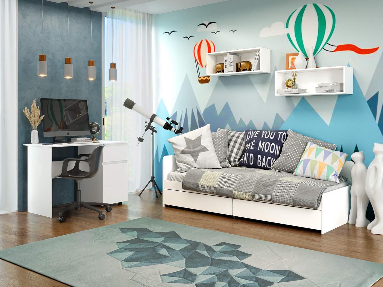 Спальня дитяча Еверест Лайт-1 Білий (ЕВ20809.03)