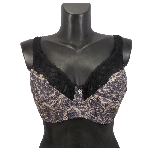 Бюстгальтер Lanny mode 11693 100F Черный/Розовый (1498421383)