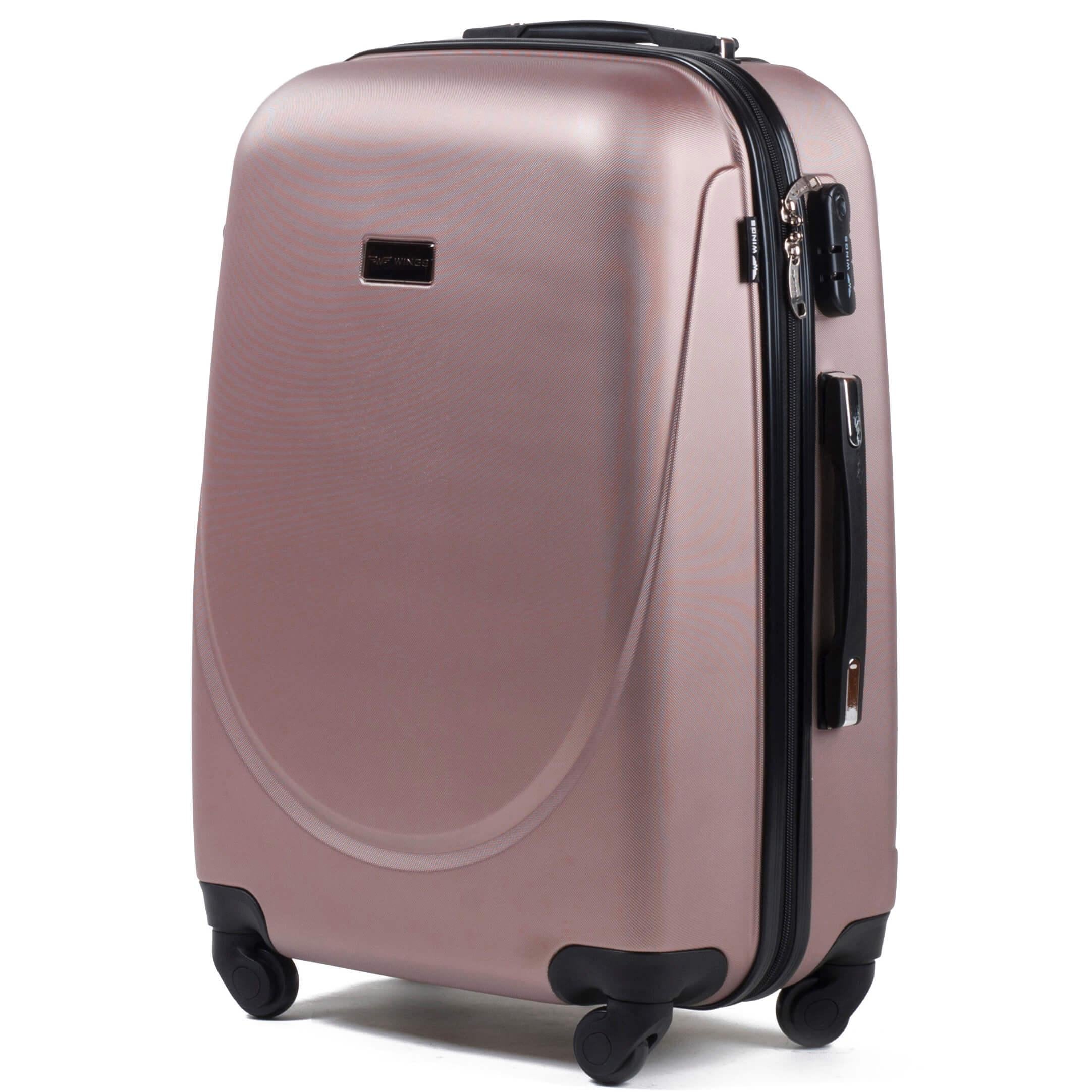 Чемодан L Wings 310 75х47х29см 90 л АБС-пластик Розовое золото