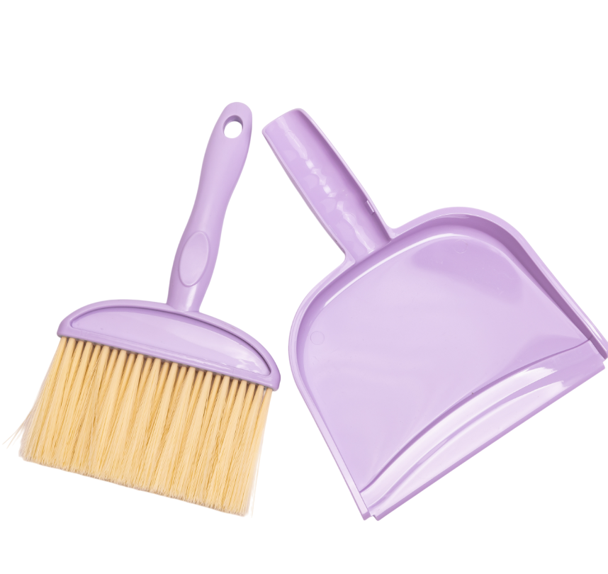 Набор для уборки щетка и совок Сиреневый (HP-35015-34V) - фото 2 Набор для уборки щетка и совок Сиреневый (HP-35015-34V) - фото 2