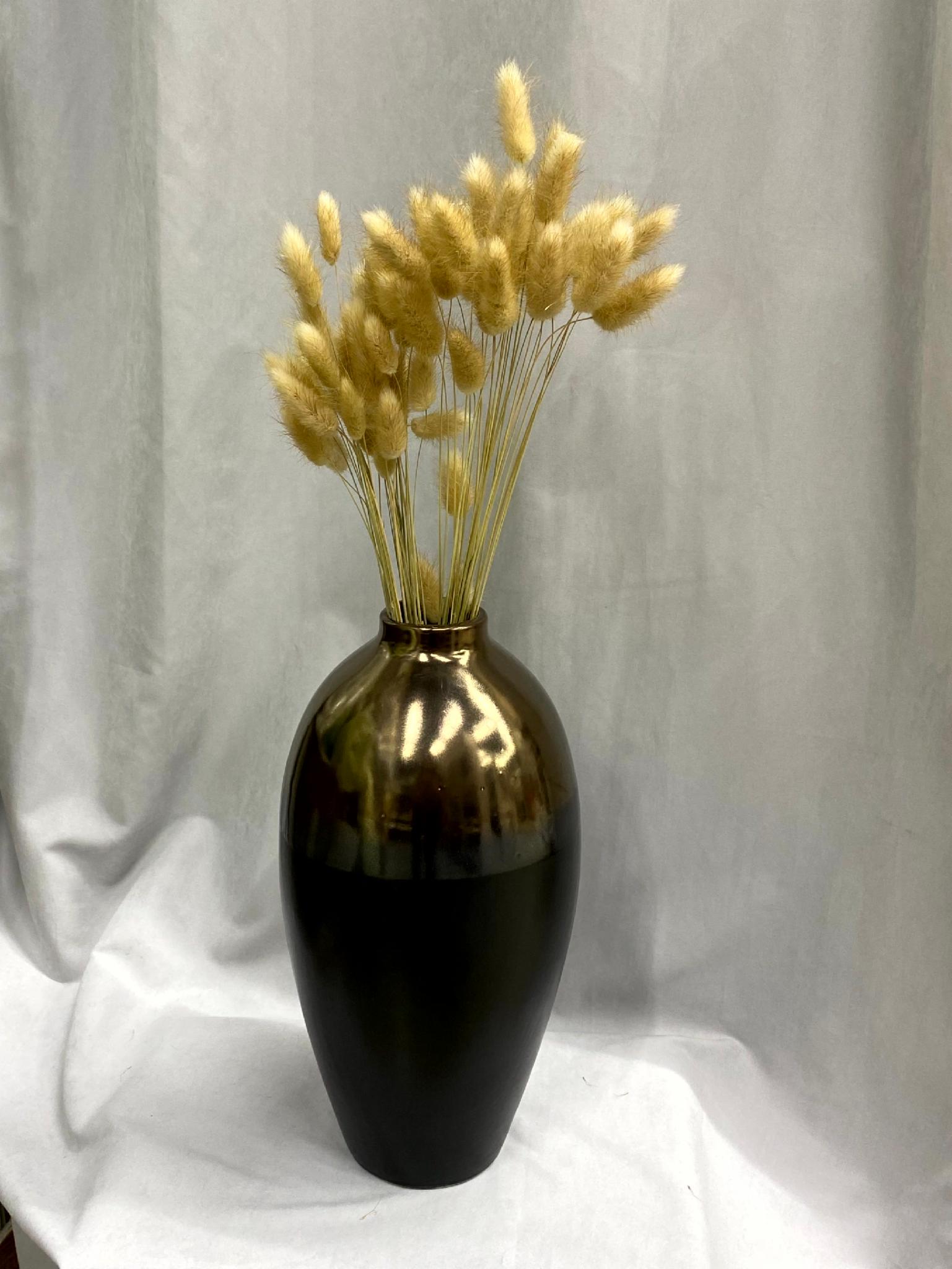 Ваза керамічна d 15 см h 36 см Бронзовий - фото 2 Ваза керамічна d 15 см h 36 см Бронзовий - фото 2