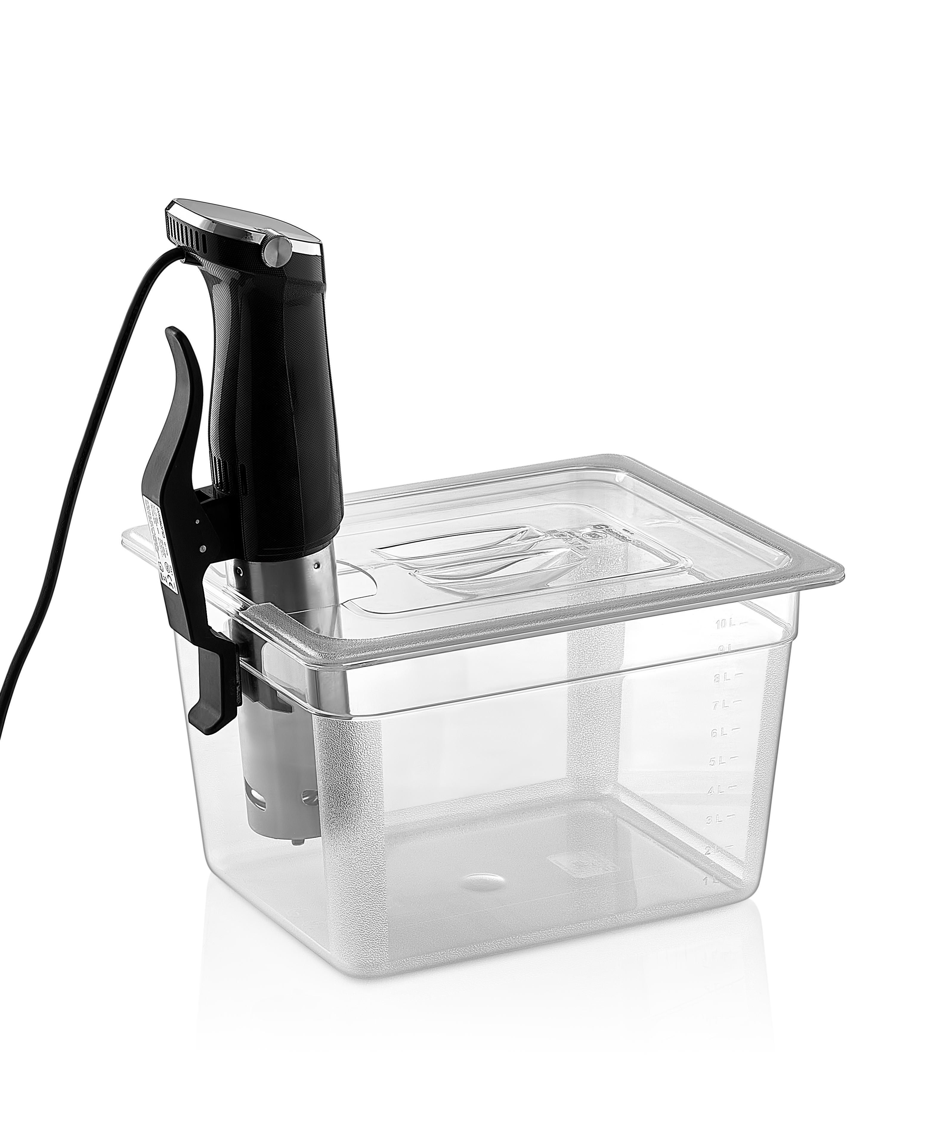 Крышка для гастроемкости GastroPlast GN 1/2 поликарбонат с вырезом sous vide GNPL-12KK