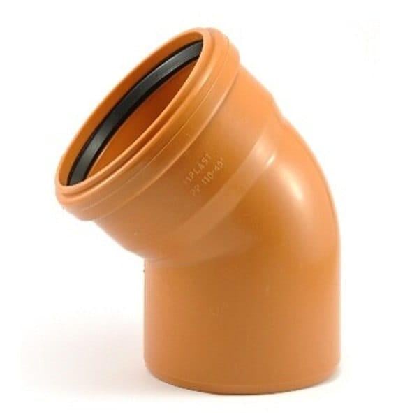 Колено наружной канализации Magnaplast KGB 250 мм 45° (24120)