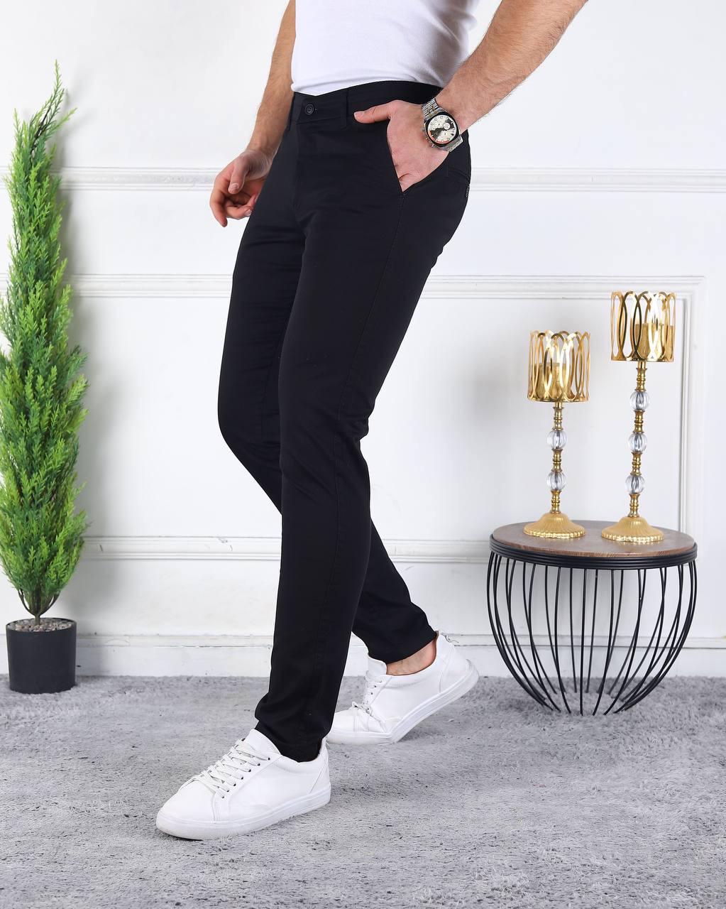 Брюки чоловічі Slim Fit 2424 р. 33 Чорний - фото 2