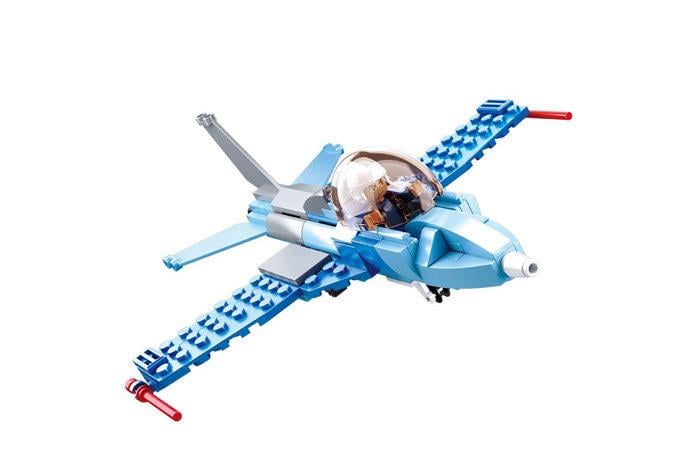 Конструктор детский Sluban m38-b0666-a-b-c-d-e-f Самолет 115 дет