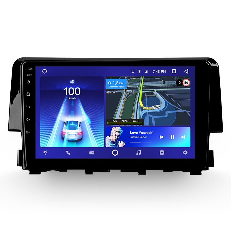 Автомагнитола штатная Teyes для Honda Civic 10 2015-2020 Android CC2-PLUS 4+64G Wi-Fi (1460399643)