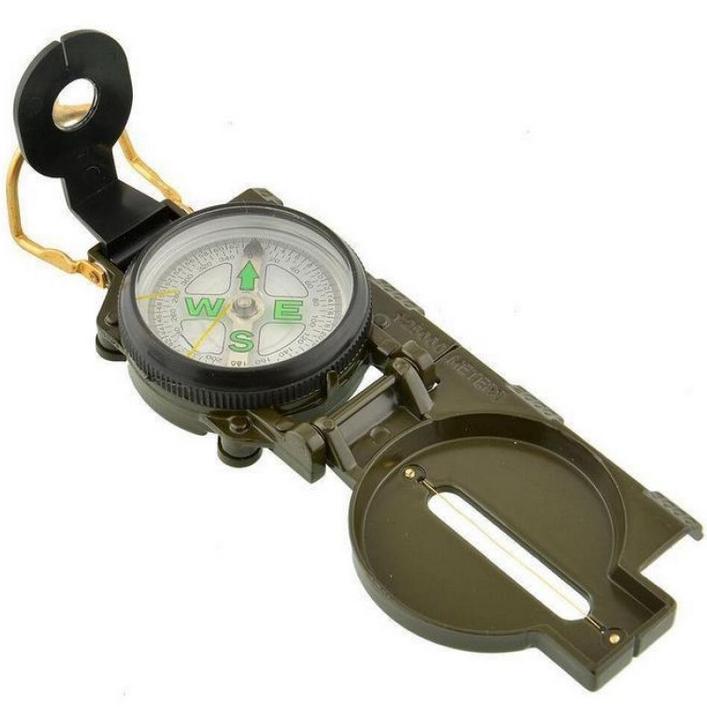 Компас туристический DC-45-2B с линейкой и линзой Зеленый (29466202)