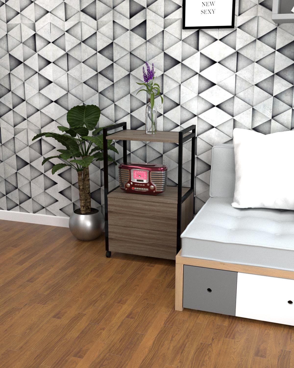 Тумба на колесах EcoLoft Ритм DSP-1394-4 в стиле лофт Монтеверде (32308669)