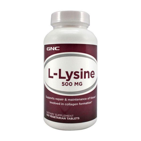 Лизин для спорта GNC L-Lysine 500 mg 100 Tabs