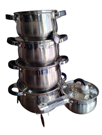 Набір каструль з кришками German Family GF-2046 нержавіюча сталь 10 пр. (GF-2046) - фото 6