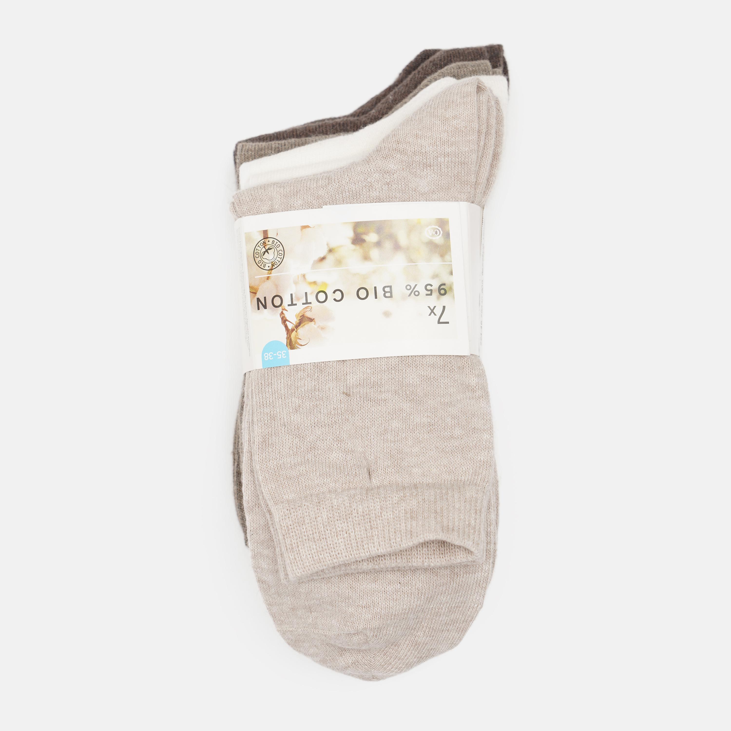 Шкарпетки C&A 7 пар р. 39-42 Бежевий (2244679840600)