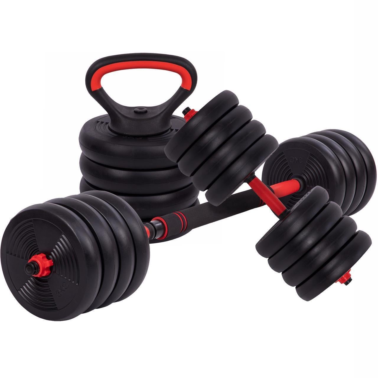 Набор трансформер Sport SP-LN-1100-50 гантели/гиря/штанга/упоры 6в1 50 кг (2538917767)