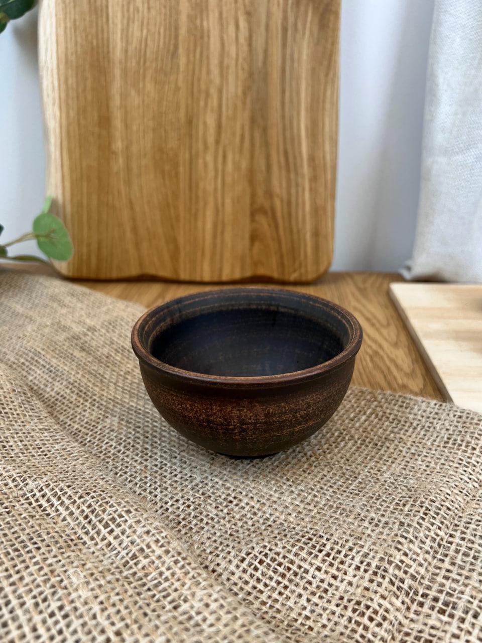 Соусник керамічний глиняний гладкий 0,2 л (3003-9)