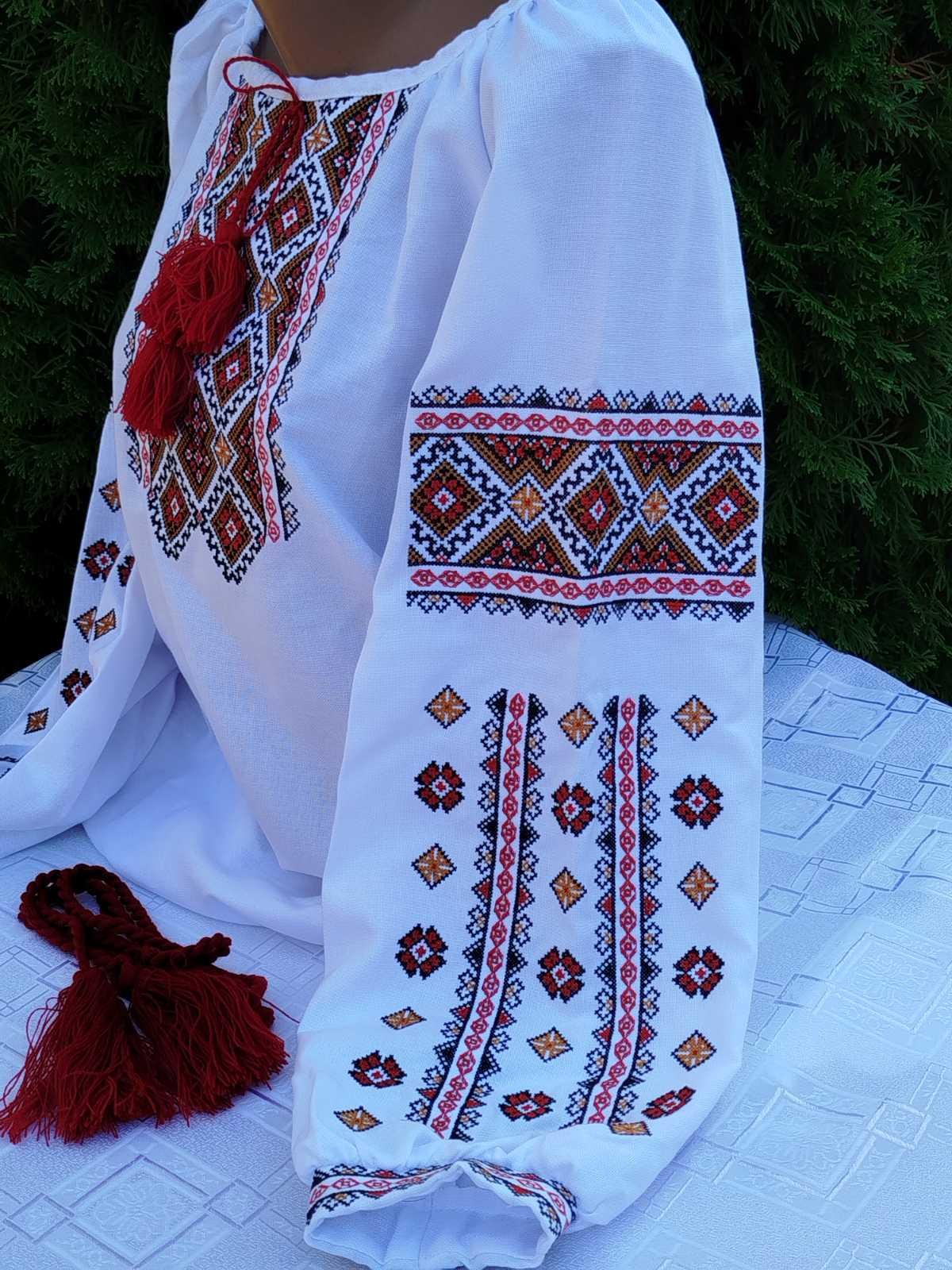 Вишиванка жіноча Весняна р. 48 Червоно-золотий (29378233) - фото 2 Вишиванка жіноча Весняна р. 48 Червоно-золотий (29378233) - фото 2