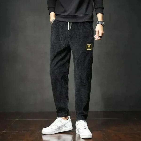 Брюки мужские вельветовые М Черный (D00036-1) - фото 2 Брюки мужские вельветовые М Черный (D00036-1) - фото 2