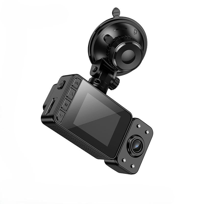 Автомобільний відеореєстратор Hoco DI62 Wi-F 145° 480p/720p з передньою/салонною/задньою камерою Black (4459ea09) Автомобільний відеореєстратор Hoco DI62 Wi-F 145° 480p/720p з передньою/салонною/задньою камерою Black (4459ea09)