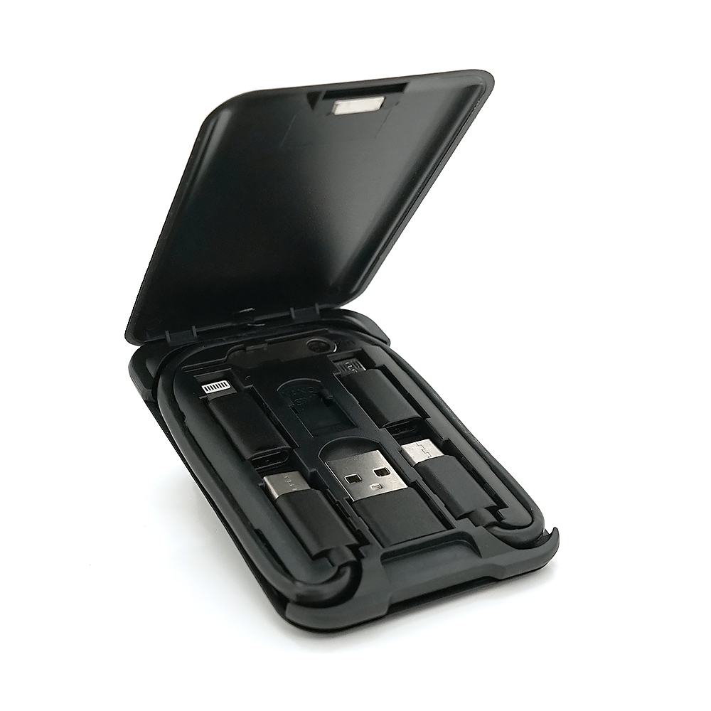 Кабель KSC-325 KUHE 3в1 Micro USB Lightning Type-C 3A 1 м Черный (18921)