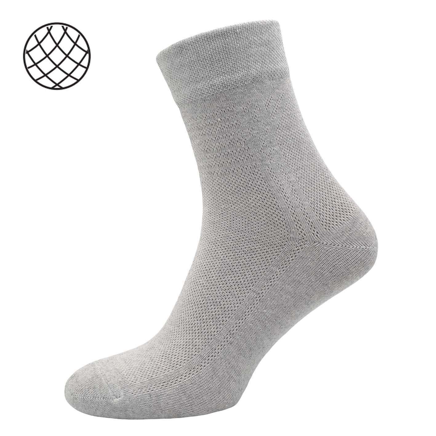 Шкарпетки чоловічі у сітку Мілес 1832 р. 31-33 Світло-сірий - фото 2 Шкарпетки чоловічі у сітку Мілес 1832 р. 31-33 Світло-сірий - фото 2