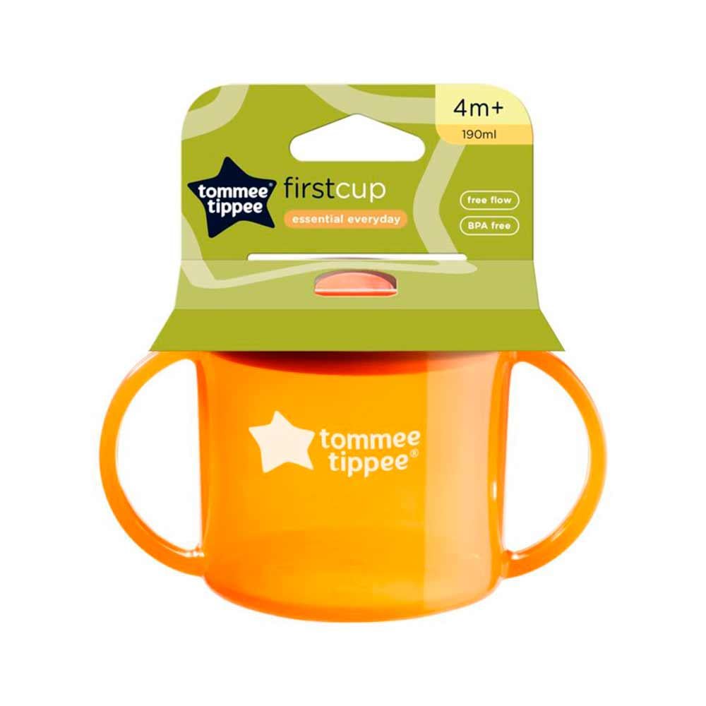 Чашка Tommee Tippee First с ручками 4 мес 190 мл Оранжевый (TT0049-PORTOCALIU)