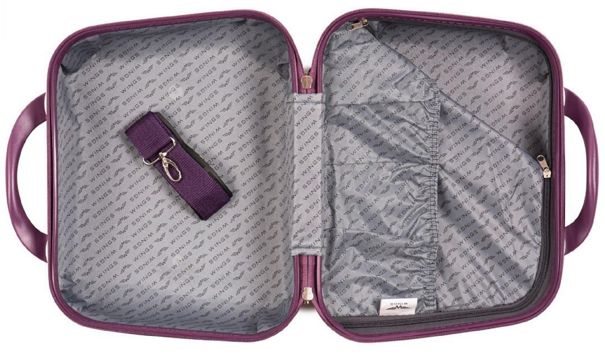 Кейс пластиковий Wings 310 бордовий ручки в колір Wp00328 - фото 4 Кейс пластиковий Wings 310 бордовий ручки в колір Wp00328 - фото 4