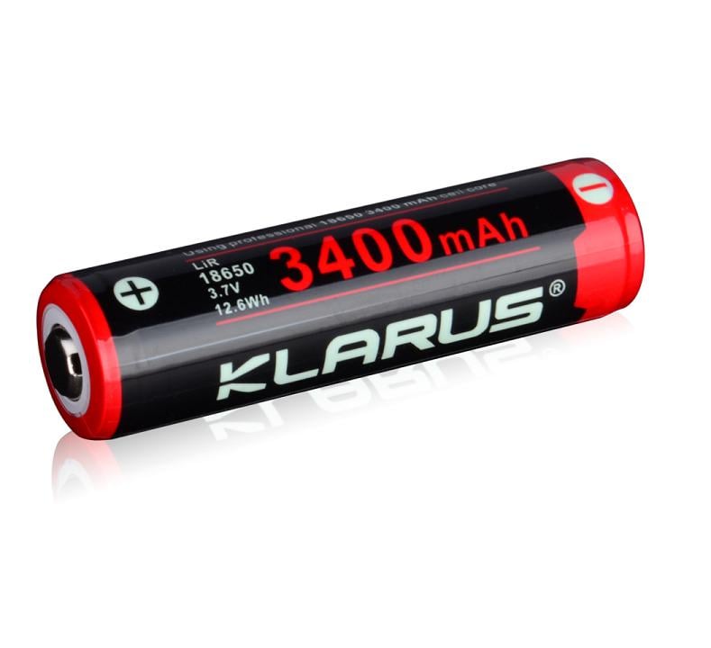 Аккумулятор Klarus 18650BAT-34 3400 mAh Black (18650BAT-34)