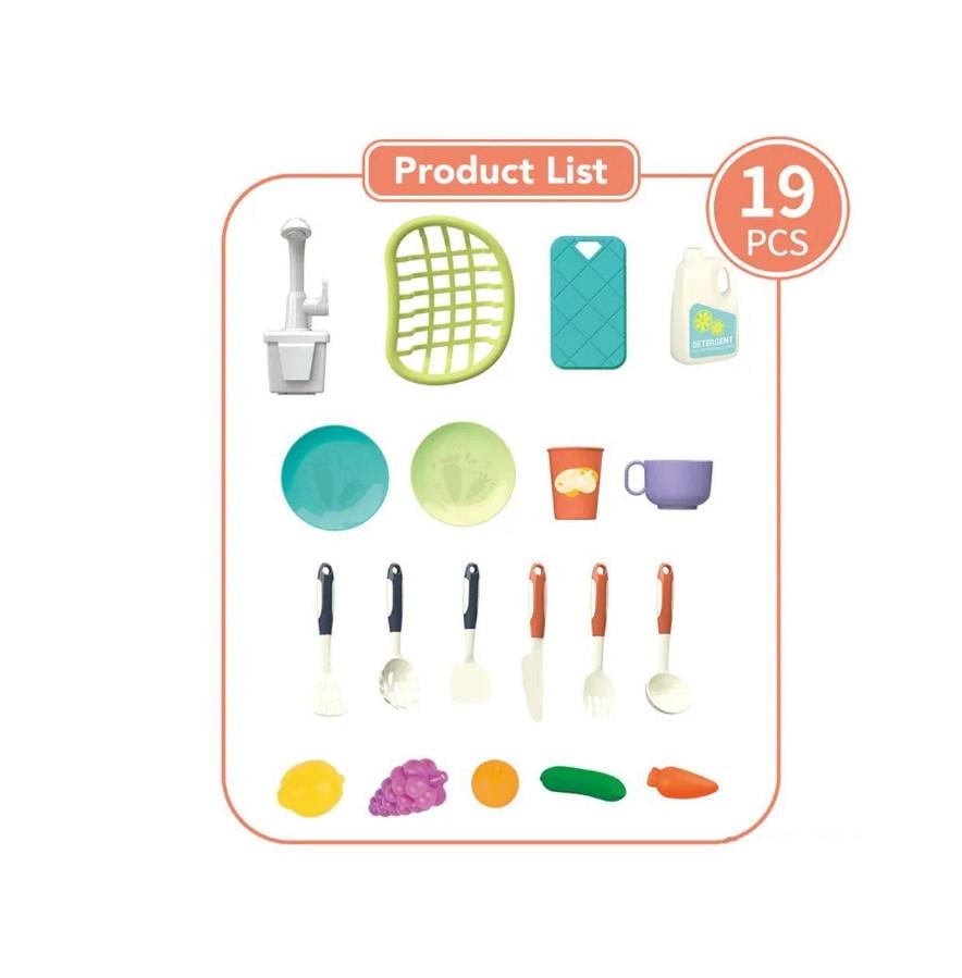 Дитячий ігровий набір Кухня у формі машини 19 деталей Синій (1305a7bc) - фото 4 Дитячий ігровий набір Кухня у формі машини 19 деталей Синій (1305a7bc) - фото 4