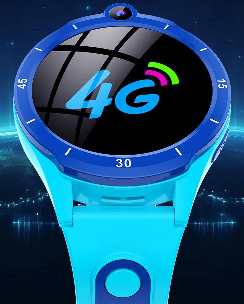 Годинник дитячий смарт з GPS та сім картою Lemfo Y87 4G відеодзвінок SOS WiFi з прослушкою Чорний - фото 11