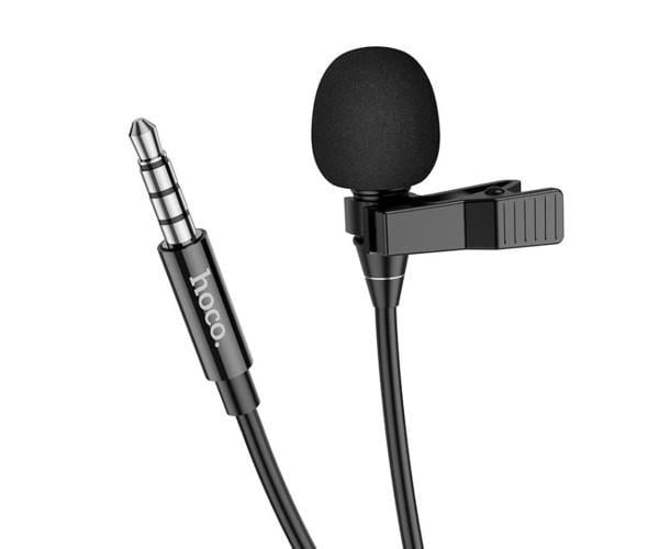 Микрофон петличка Hoco L14 mini-jack 3,5мм 2м Black