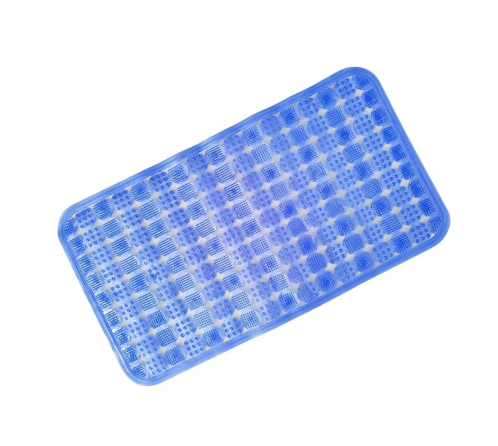 Килимок для ванної кімнати масажний силікон 78x48 см Синій (801 Kha)