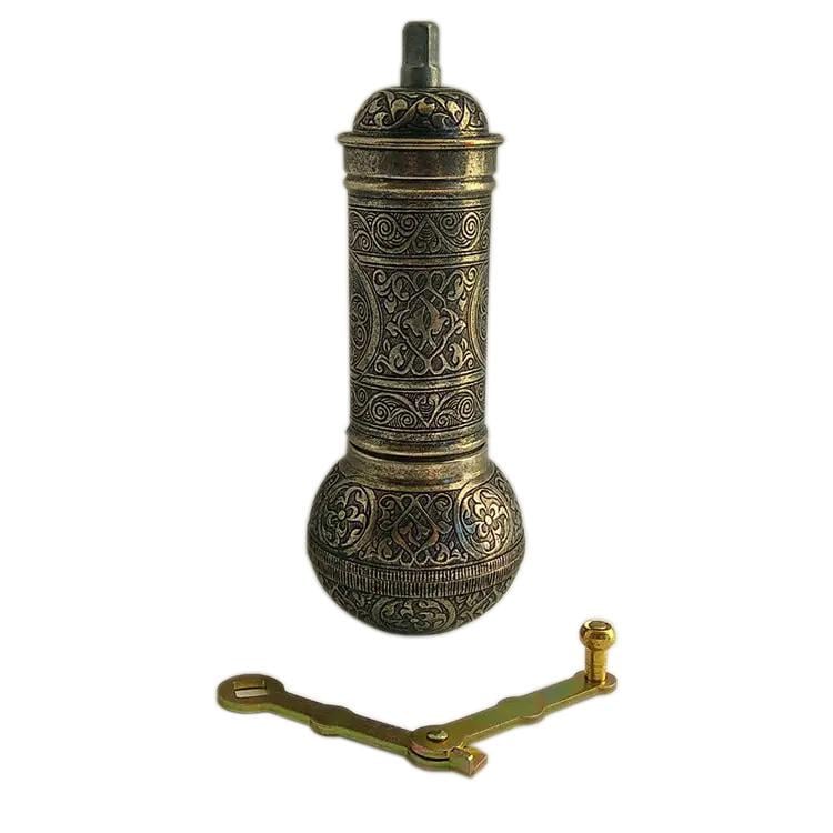 Кавомолка ручна Acar латунна з металевими жорнами і регулюванням помолу 18 см (ACA-18) Кавомолка ручна Acar латунна з металевими жорнами і регулюванням помолу 18 см (ACA-18)