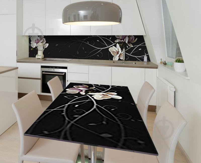 Наклейка 3Д виниловая на стол Zatarga «Орхидея на чёрном» 650х1200 мм (Z184028/1st) Наклейка 3Д виниловая на стол Zatarga «Орхидея на чёрном» 650х1200 мм (Z184028/1st)