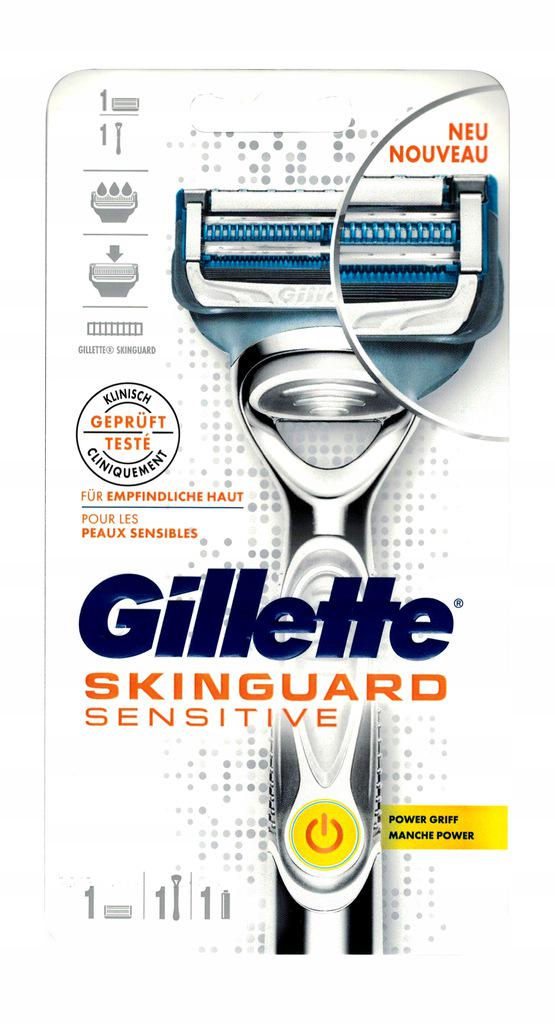 Бритва GILLETTE SkinGuard Sensitive со сменным картриджем на батарейке (6651) - фото 1