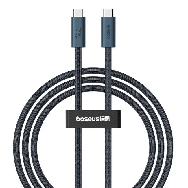 Кабель BASEUS Flash Series II USB4 Full-Featured Charging Cable Type-C to Type-C P10311803111-00 240W 1 м Black