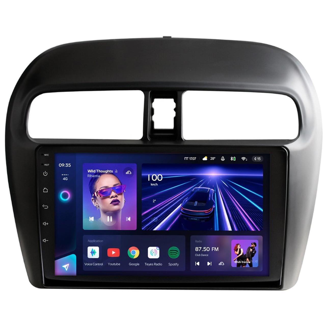 Автомагнитола для Mitsubishi Mirage Spacestar Attrage 2012-2018 7862 8 ядер/4G/DSP/CarPlay/Android/QLED (М-49755-9-Т6)