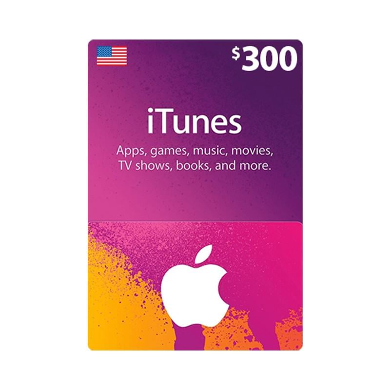 Подарочная карта iTunes/App Store Gift Card 300 USD US регион (30408551)
