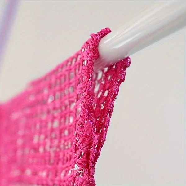 Штора-нить на дверь/окно украшена цветами Темно-розовый (C00855-1) - фото 5 Штора-нить на дверь/окно украшена цветами Темно-розовый (C00855-1) - фото 5