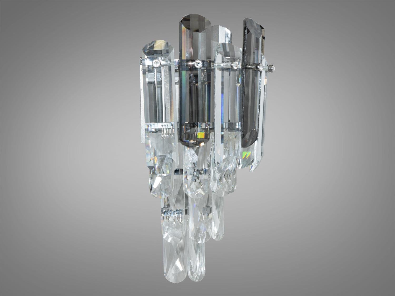 Бра классическое из хрусталя на 2 лампы 2022/2W CH Хром - фото 2