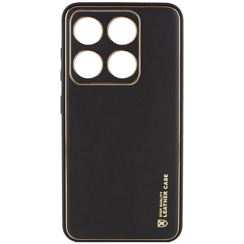 Противоударный Кожаный Чехол Xshield для Xiaomi 14 Черный / Black