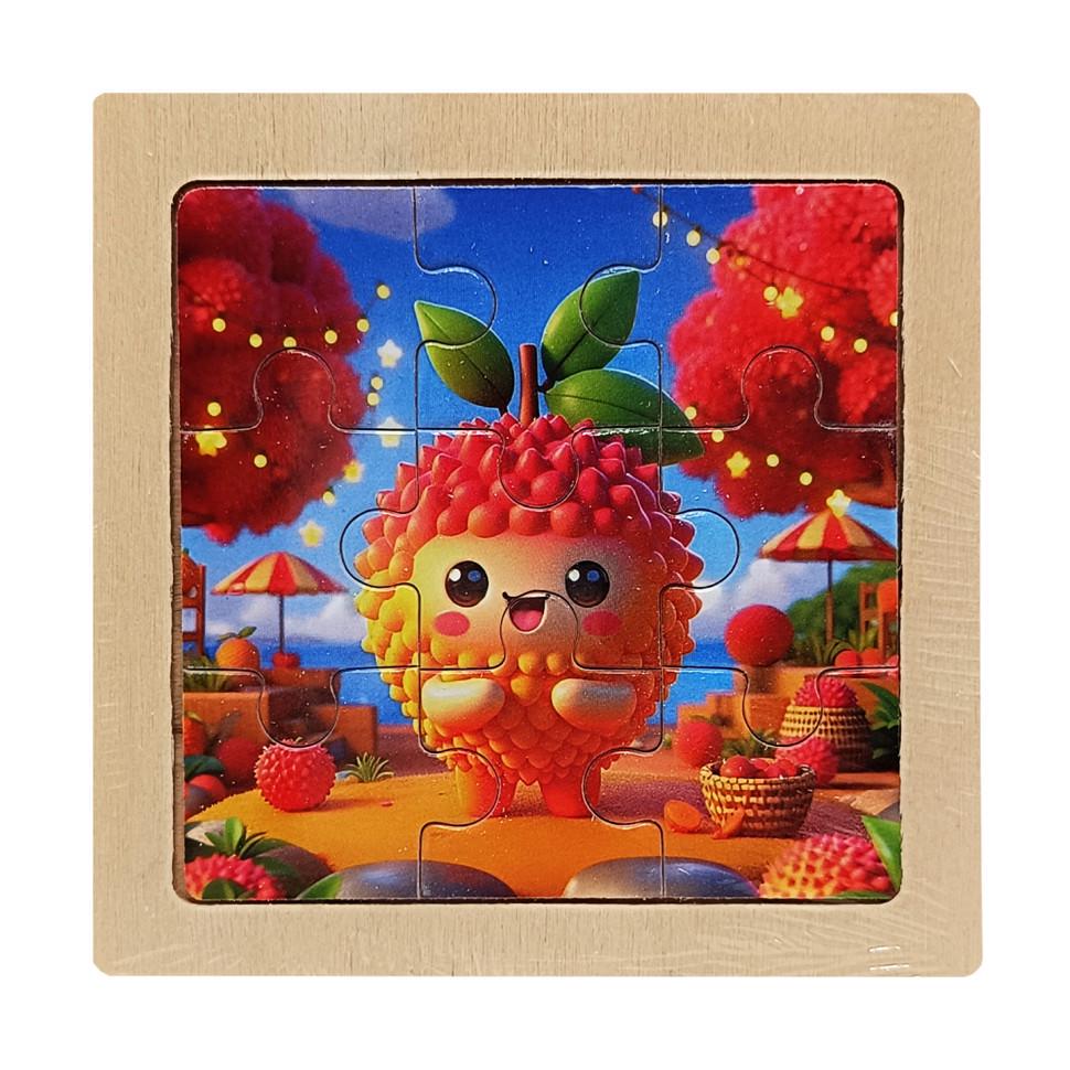 Пазл-вкладиш дерев'яний дитячий Кивано MD 1506-26 9 ел. (RLT52737)