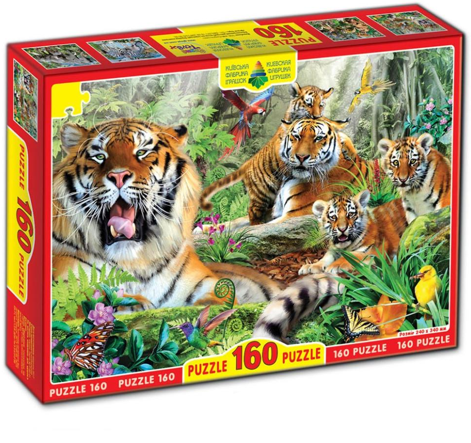 Пазли Тигри 82937 ЕГ-02 160 елементів (RLT20083)