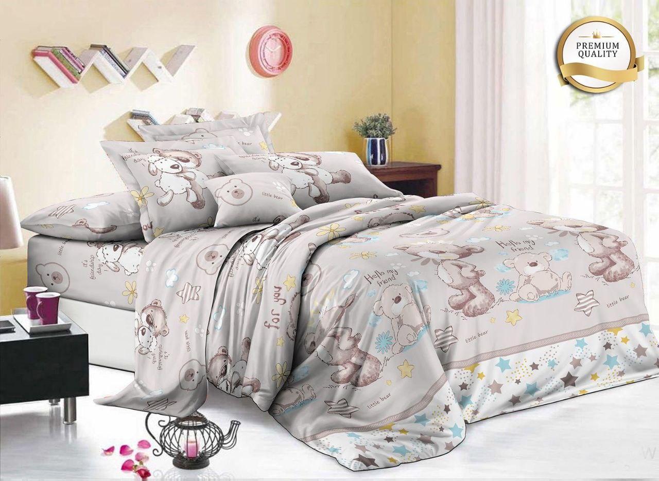 Комплект постельного белья полуторный Gold Lux Медвежонок Тедди бязь/коттон Бежевый (28810664) Комплект постельного белья полуторный Gold Lux Медвежонок Тедди бязь/коттон Бежевый (28810664)