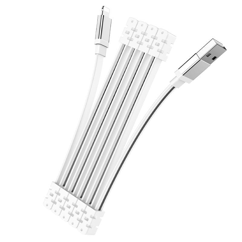 Кабель Hoco Lightning Magnetic absorption charging data cable U103 1 м White (3dc49dd6)