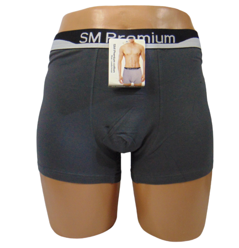Трусы мужские боксеры SM Premium cotton 909601 L Серый