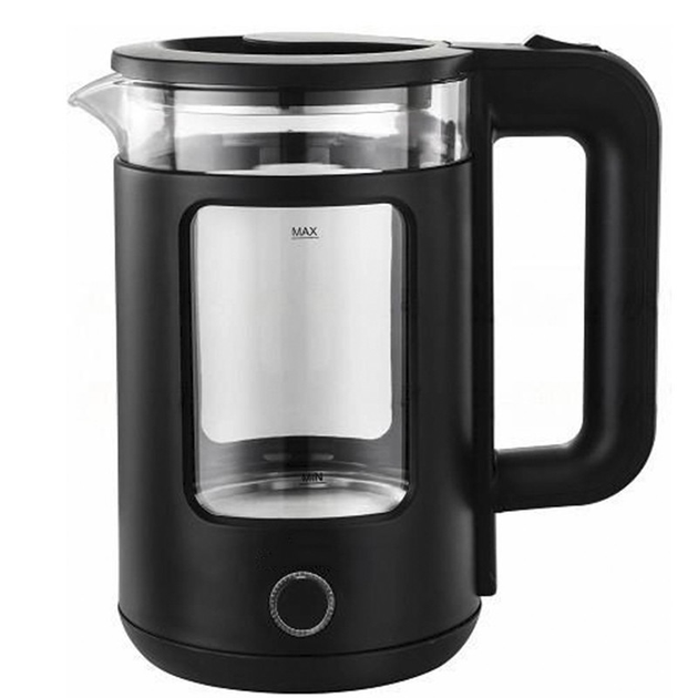 Електрочайник Rainberg RB-2220 2200 Вт скляний Чорний (GR-05134)
