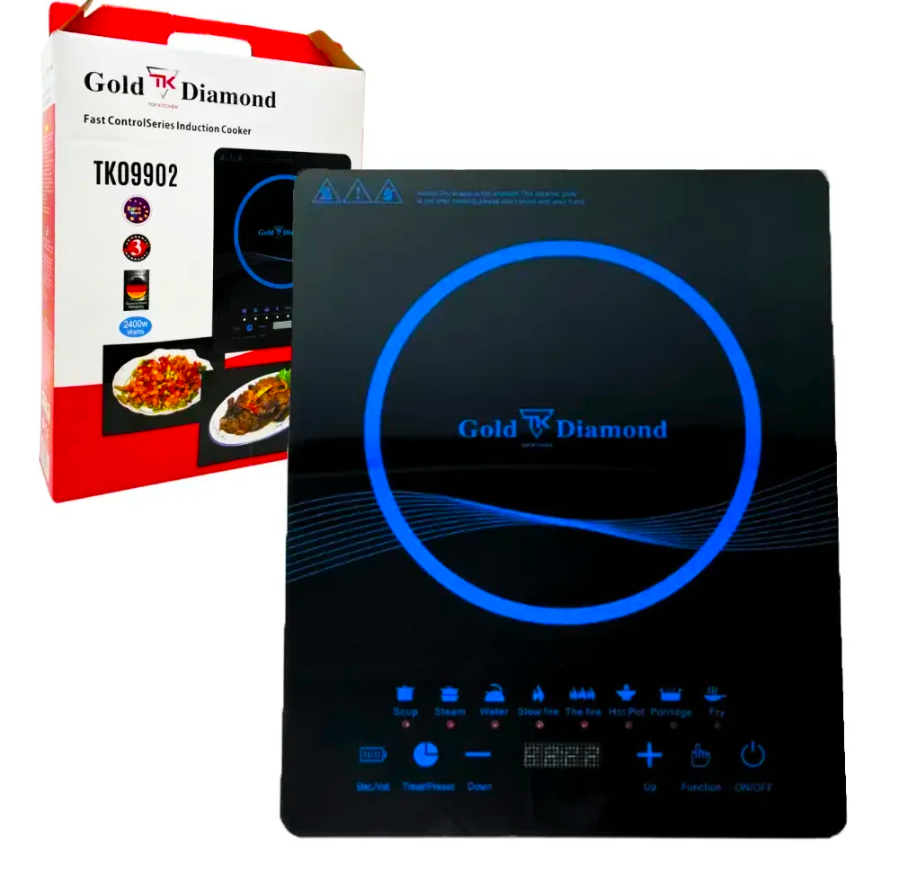 Индукционная одноконфорочная плита Gold Diamond TK09902 2400 Вт (25357824)