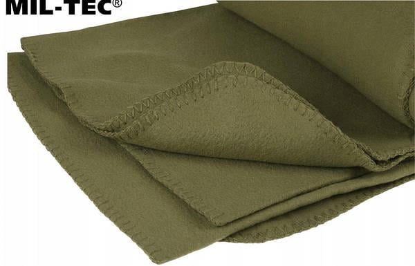 Ковдра Mil-Tec Decke poly-fleece 320GR флісова утеплена в чохлі 200х150см Оливковий (14426001-200-150) - фото 2