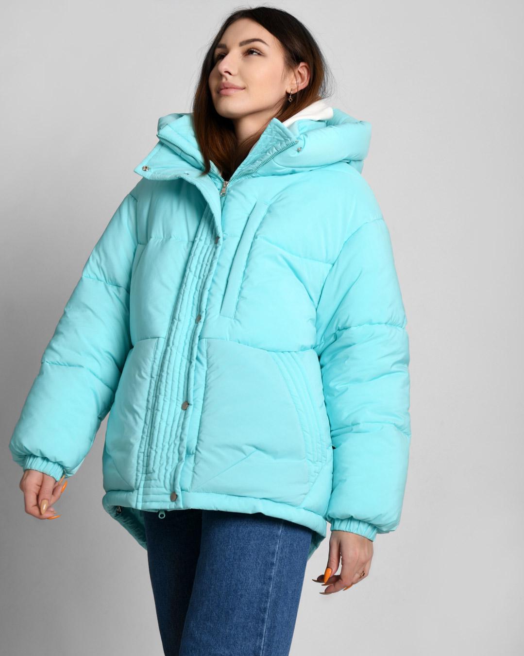 Куртка зимняя X-Woyz LS-8900-12 р. 44 Бирюзовый (2000002474623) - фото 2 Куртка зимняя X-Woyz LS-8900-12 р. 44 Бирюзовый (2000002474623) - фото 2