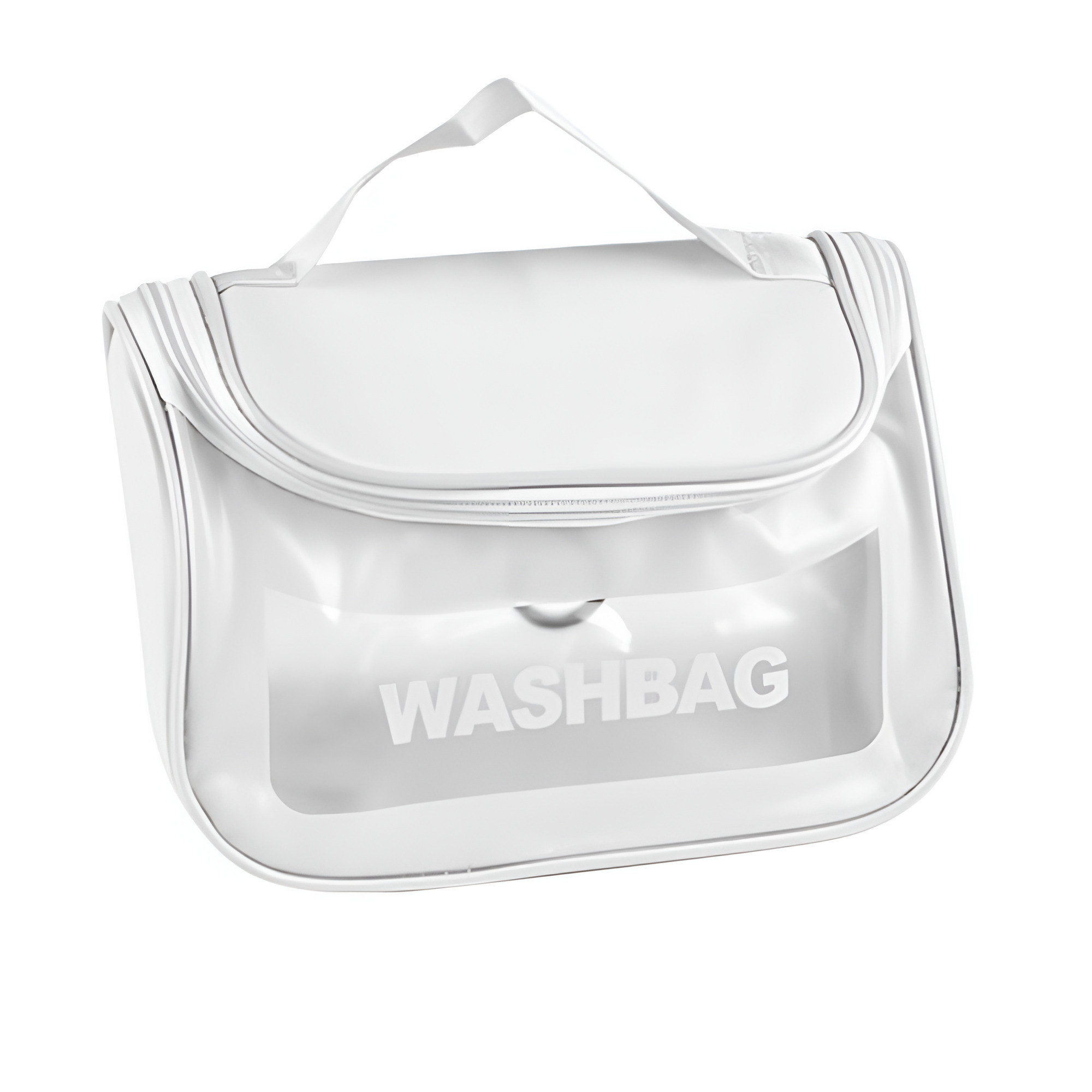 Косметичка дорожная Washbag R32844 ПВХ 22х14х14 см с крючком Белый (26450247)
